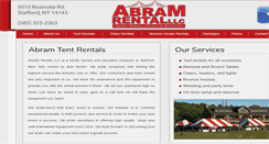 Desktop Screenshot of abramtentrentals.com