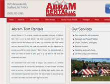 Tablet Screenshot of abramtentrentals.com